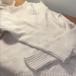 J. Crew Women's Ivory Turtleneck Sweater